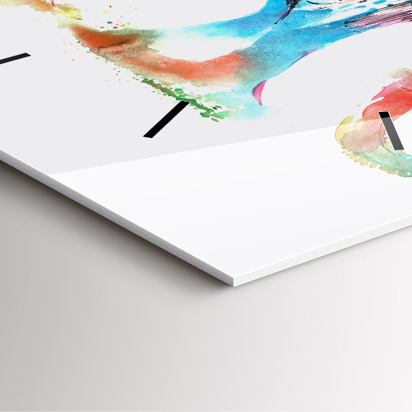 Wanduhr quadratisch mit motiv Kultur von Indien