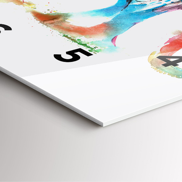 Wanduhr quadratisch mit motiv Kultur von Indien