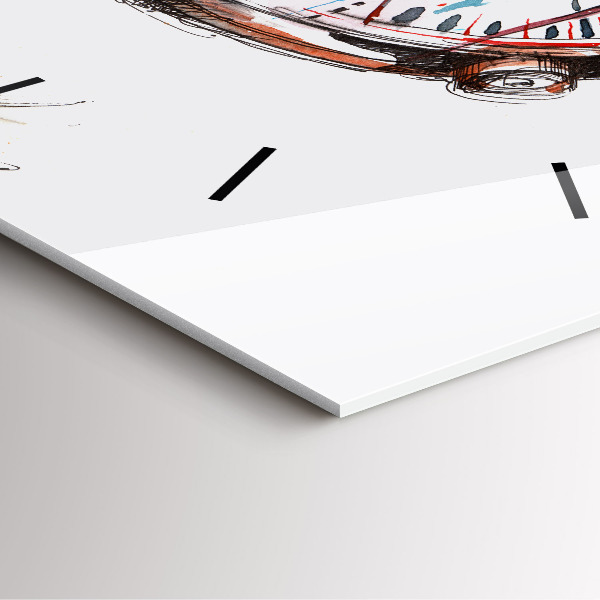 Wanduhr quadratisch Schweizer Uhr