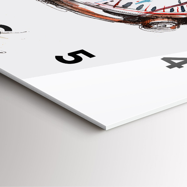 Wanduhr quadratisch Schweizer Uhr