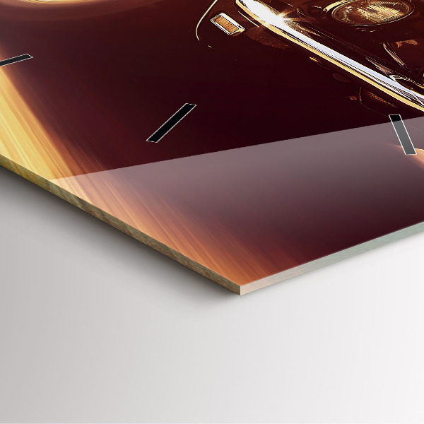 Wanduhr quadratisch mit motiv Klassisches altes Auto