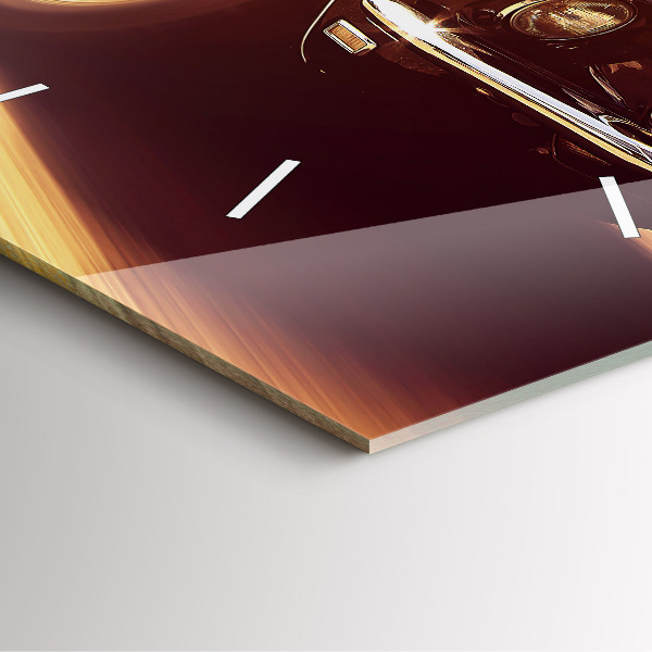 Wanduhr quadratisch mit motiv Klassisches altes Auto