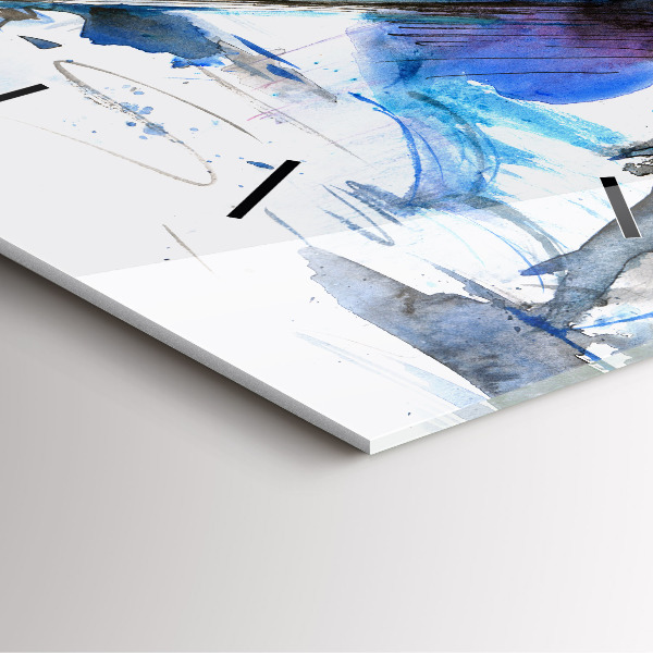 Wanduhr quadratisch Dalmatiner und Regenschirm