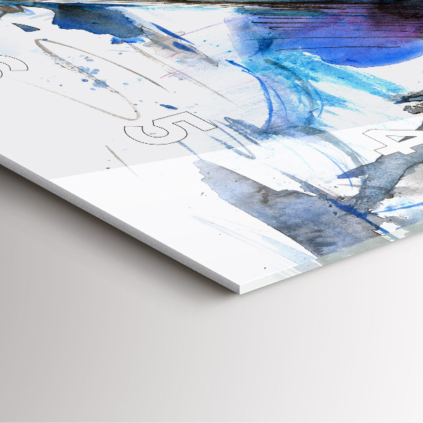 Wanduhr quadratisch Dalmatiner und Regenschirm