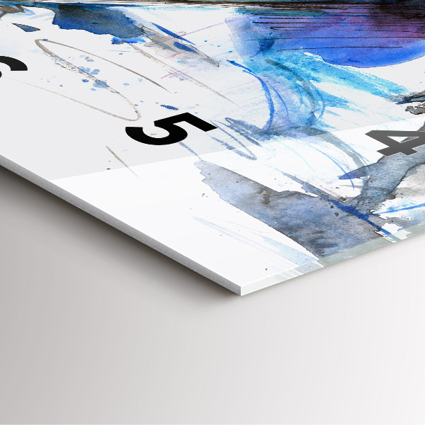 Wanduhr quadratisch Dalmatiner und Regenschirm