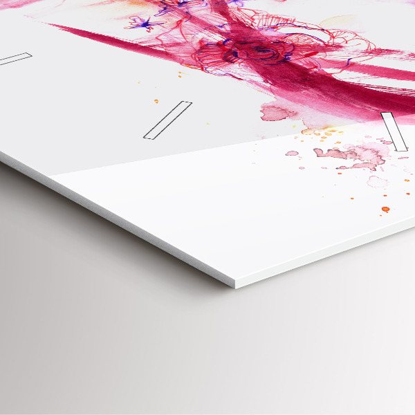 Wanduhr quadratisch Romantisches Paar