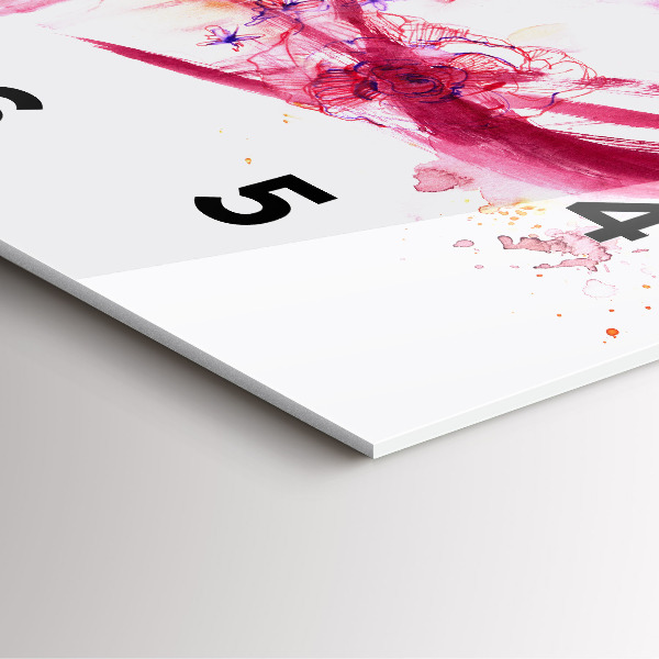 Wanduhr quadratisch Romantisches Paar