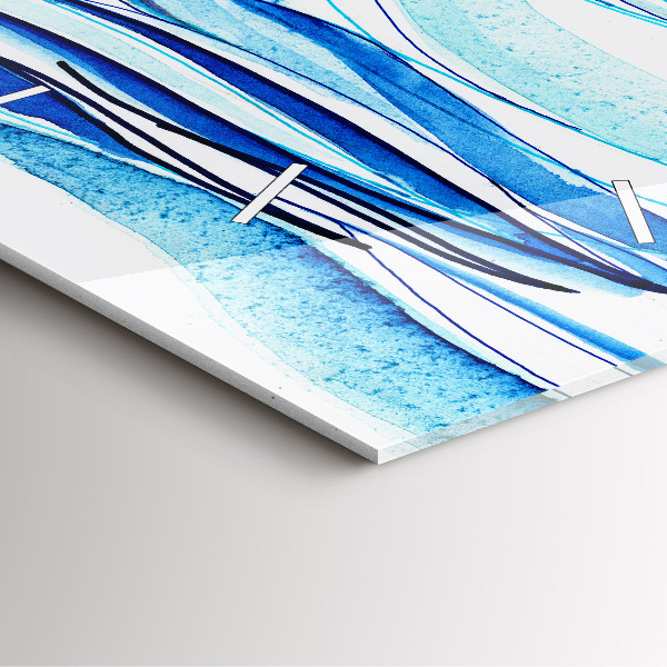 Wanduhr quadratisch mit motiv Surfbrett