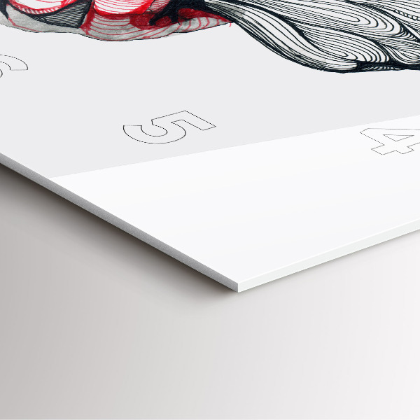 Wanduhr quadratisch mit motiv Händchenhalten