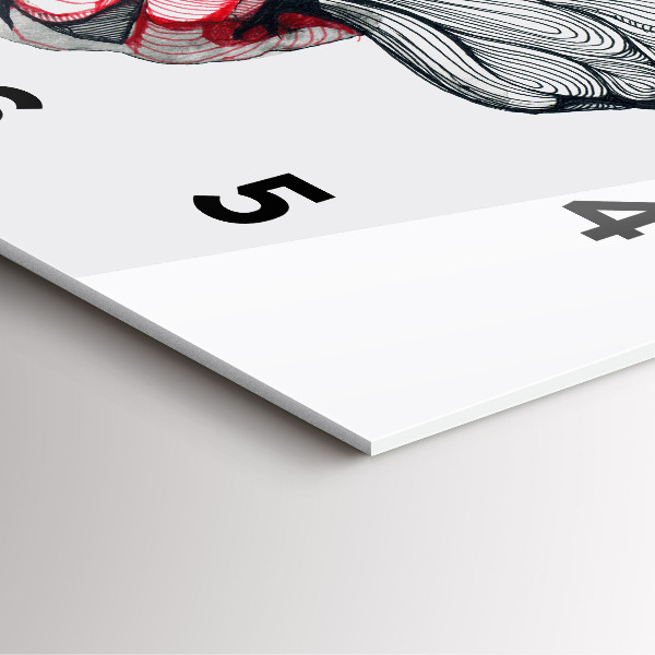 Wanduhr quadratisch mit motiv Händchenhalten