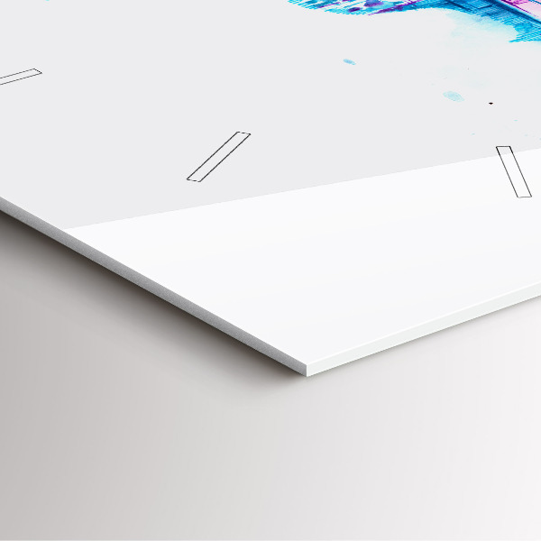 Wanduhr modern quadratisch Cello Park See