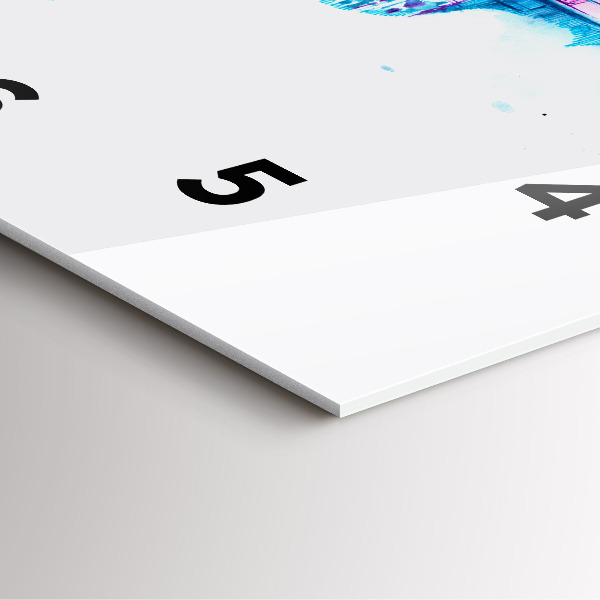 Wanduhr modern quadratisch Cello Park See