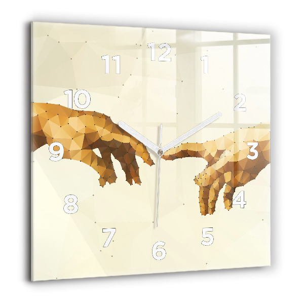 Wanduhr modern quadratisch Erschaffung von Adam