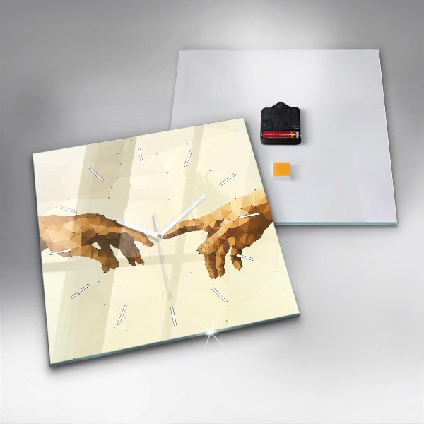 Wanduhr modern quadratisch Erschaffung von Adam