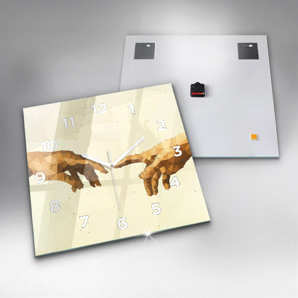 Wanduhr modern quadratisch Erschaffung von Adam
