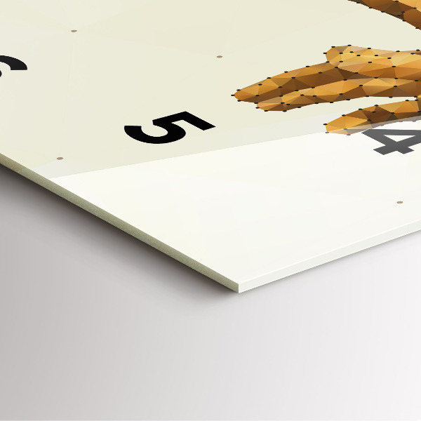 Wanduhr modern quadratisch Erschaffung von Adam