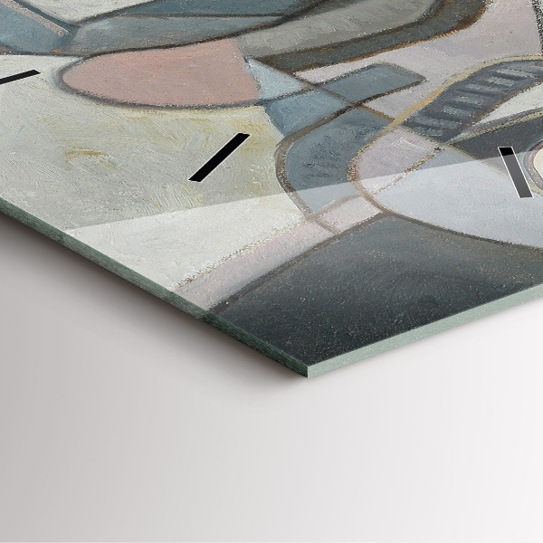 Wanduhr modern quadratisch Abstrakte Malerei