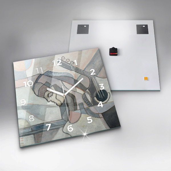 Wanduhr modern quadratisch Abstrakte Malerei