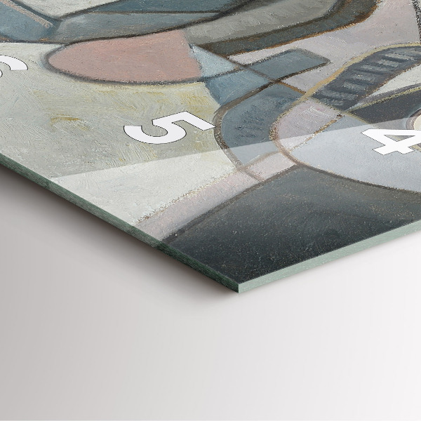 Wanduhr modern quadratisch Abstrakte Malerei