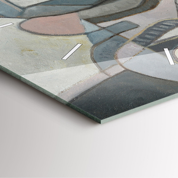 Wanduhr modern quadratisch Abstrakte Malerei