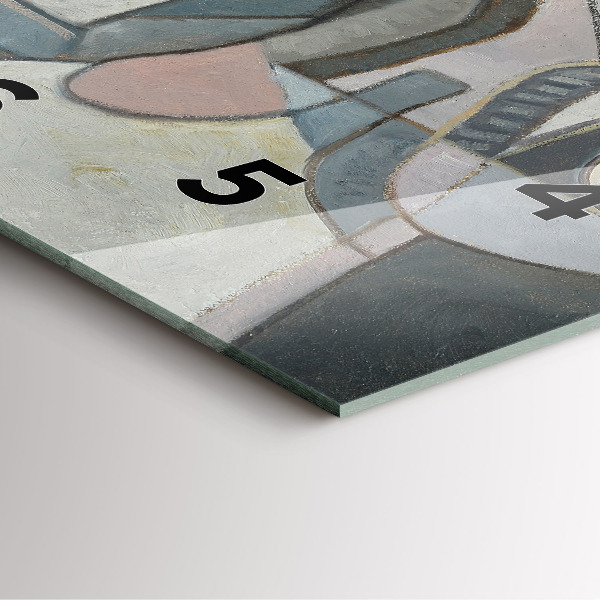 Wanduhr modern quadratisch Abstrakte Malerei