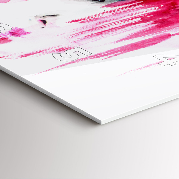 Wanduhr quadratisch mit motiv Viele Gesichter Abstrakt