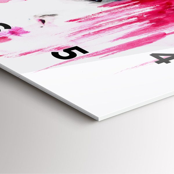 Wanduhr quadratisch mit motiv Viele Gesichter Abstrakt