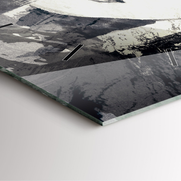 Wanduhr quadratisch mit motiv Frau - Aquarell