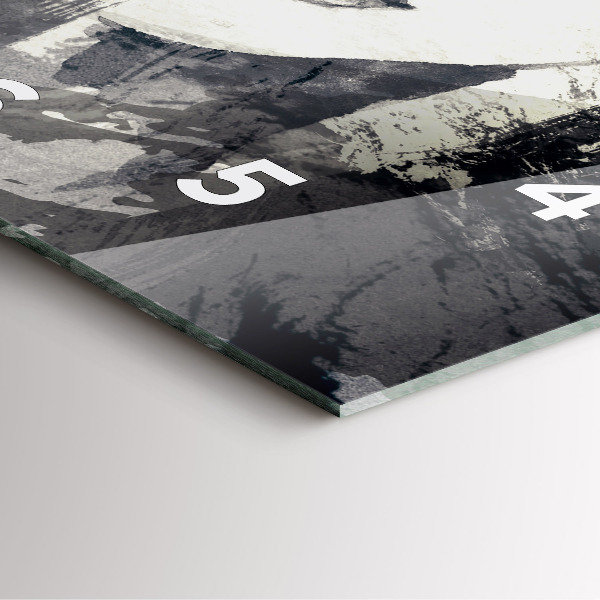 Wanduhr quadratisch mit motiv Frau - Aquarell