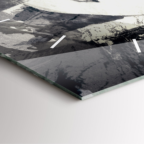 Wanduhr quadratisch mit motiv Frau - Aquarell