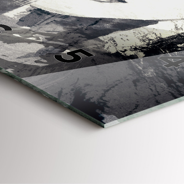 Wanduhr quadratisch mit motiv Frau - Aquarell