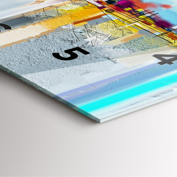 Wanduhr quadratisch mit motiv Abstrakte Brücke