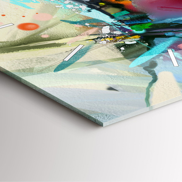 Wanduhr quadratisch mit motiv Reihen von Gewürzen