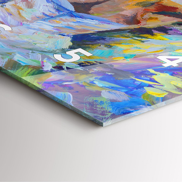 Wanduhr quadratisch mit motiv Gemalte Ballerina