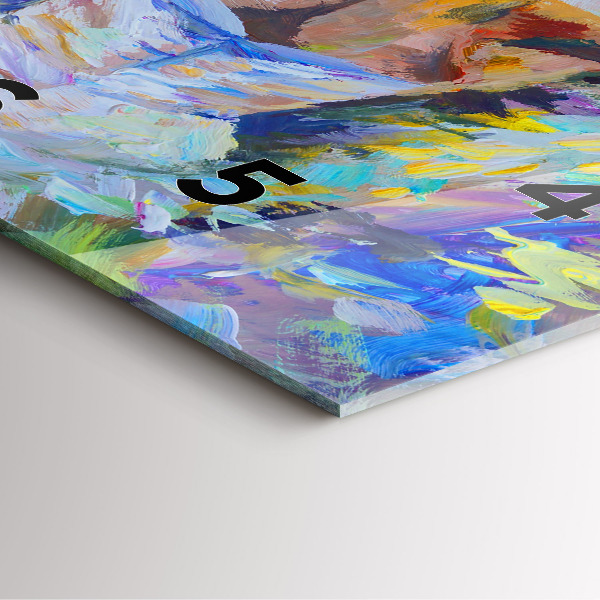 Wanduhr quadratisch mit motiv Gemalte Ballerina