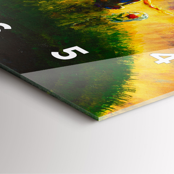 Wanduhr quadratisch Abstrakter kleiner Prinz