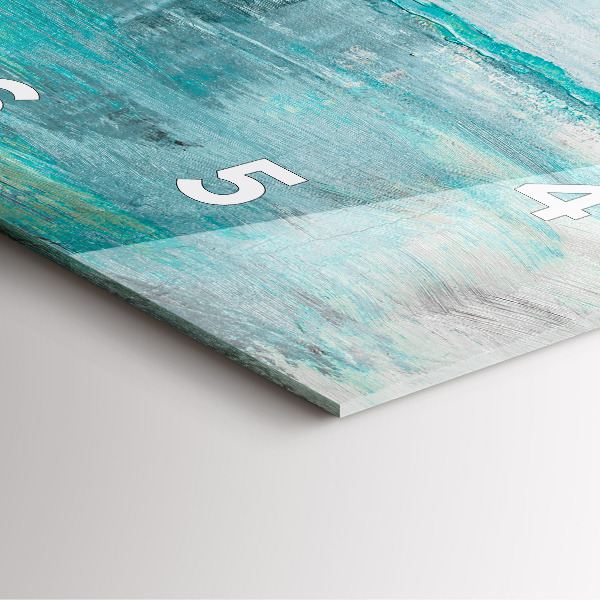 Wanduhr quadratisch mit motiv Öltextur abstrakt