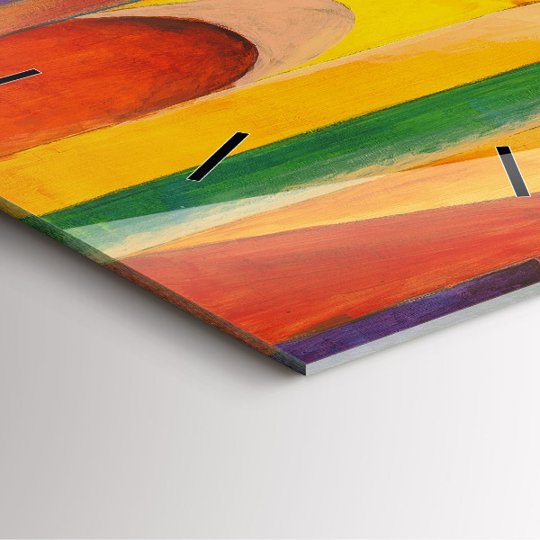 Wanduhr quadratisch Kunst Dekoration Abstraktion