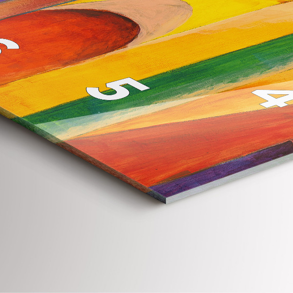 Wanduhr quadratisch Kunst Dekoration Abstraktion