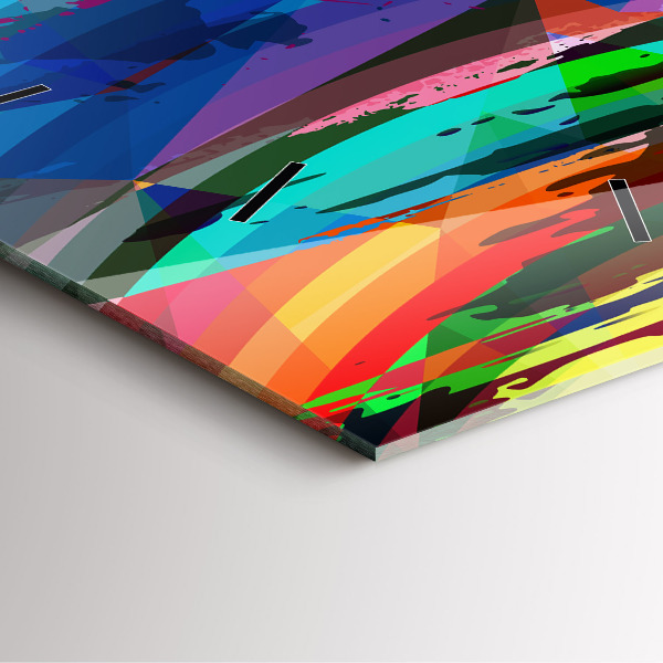 Wanduhr modern quadratisch Abstrakter Hintergrund