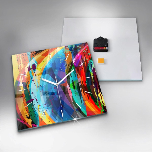 Wanduhr modern quadratisch Abstrakter Hintergrund