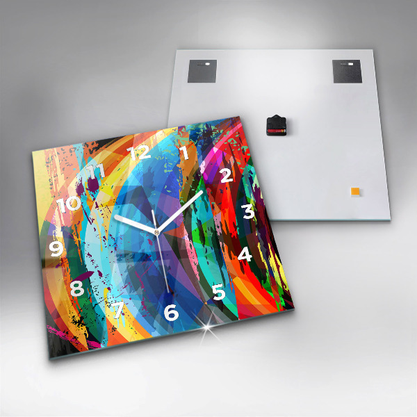 Wanduhr modern quadratisch Abstrakter Hintergrund