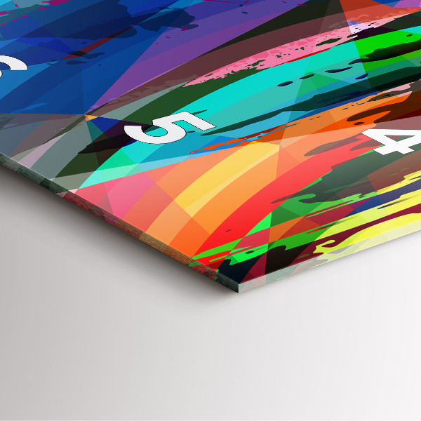 Wanduhr modern quadratisch Abstrakter Hintergrund