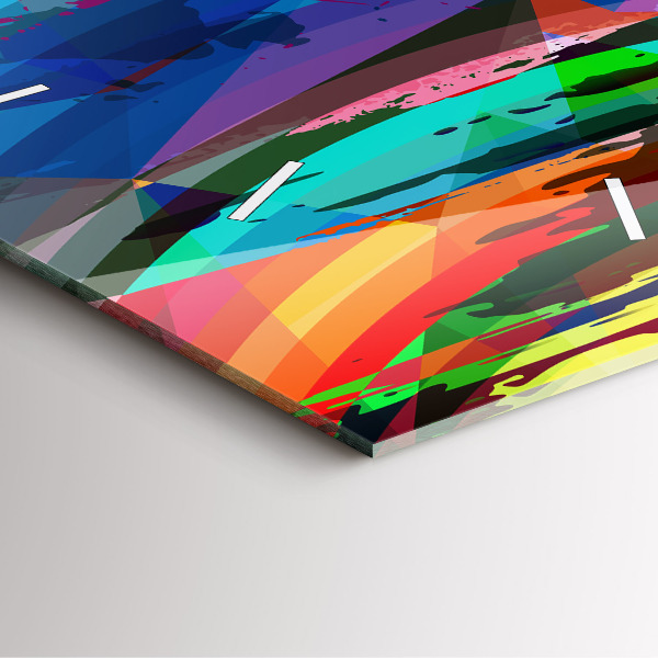 Wanduhr modern quadratisch Abstrakter Hintergrund