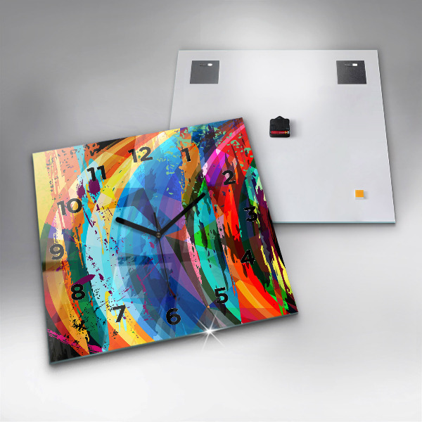 Wanduhr modern quadratisch Abstrakter Hintergrund