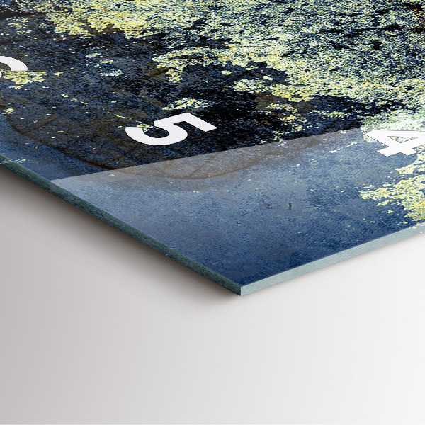 Wanduhr quadratisch Schmetterling im Vintage-Stil