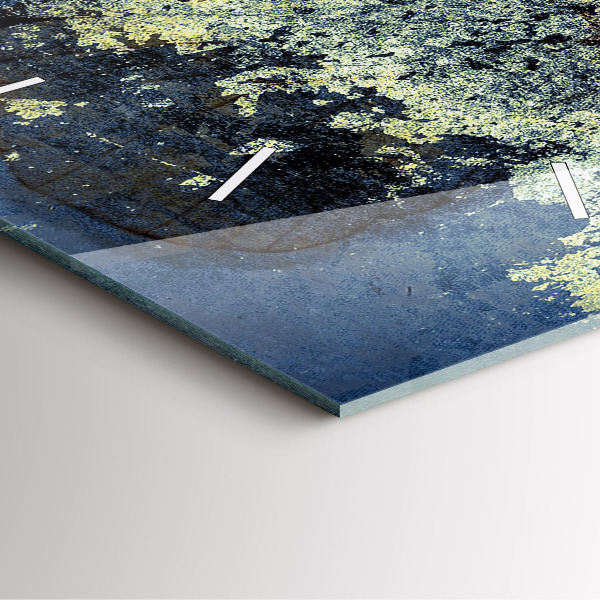 Wanduhr quadratisch Schmetterling im Vintage-Stil