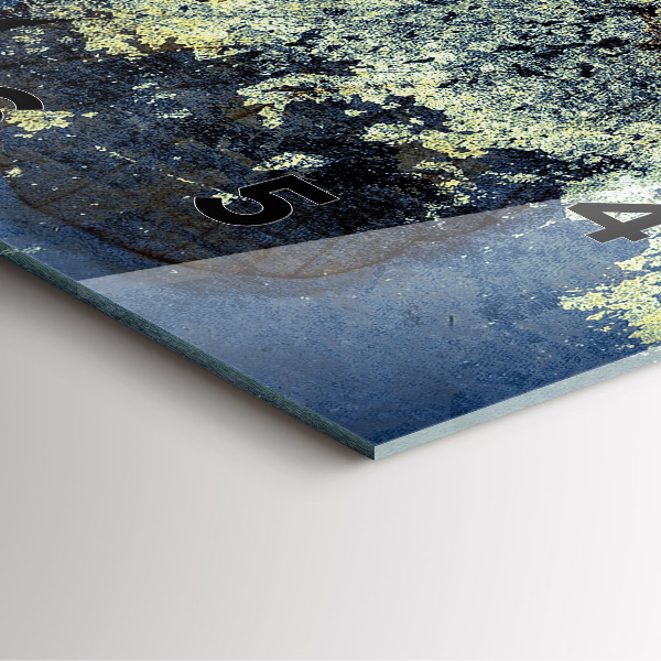 Wanduhr quadratisch Schmetterling im Vintage-Stil