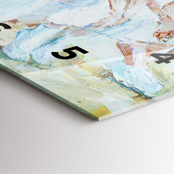 Wanduhr modern quadratisch Junge Ballerinas