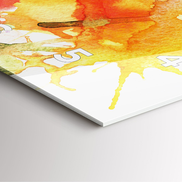 Wanduhr quadratisch mit motiv Buntes Porträt einer Frau